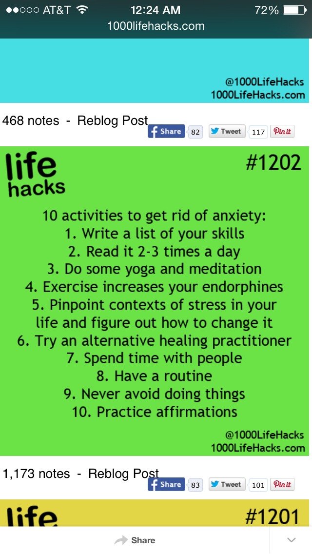 10 Ways To Get Rid Of Anxiety