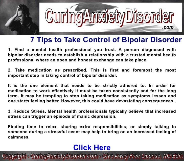 7 Tips To Take Control Of Bipolar Disorder Curing Anxiety ...