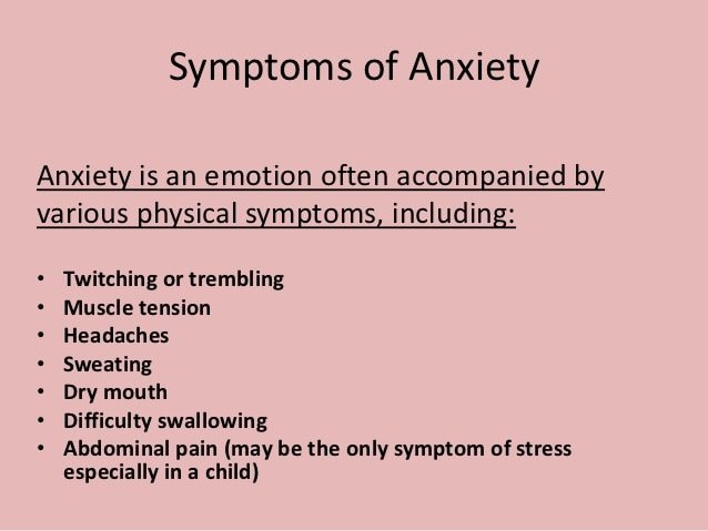Anxiety Disorders 8 Nov