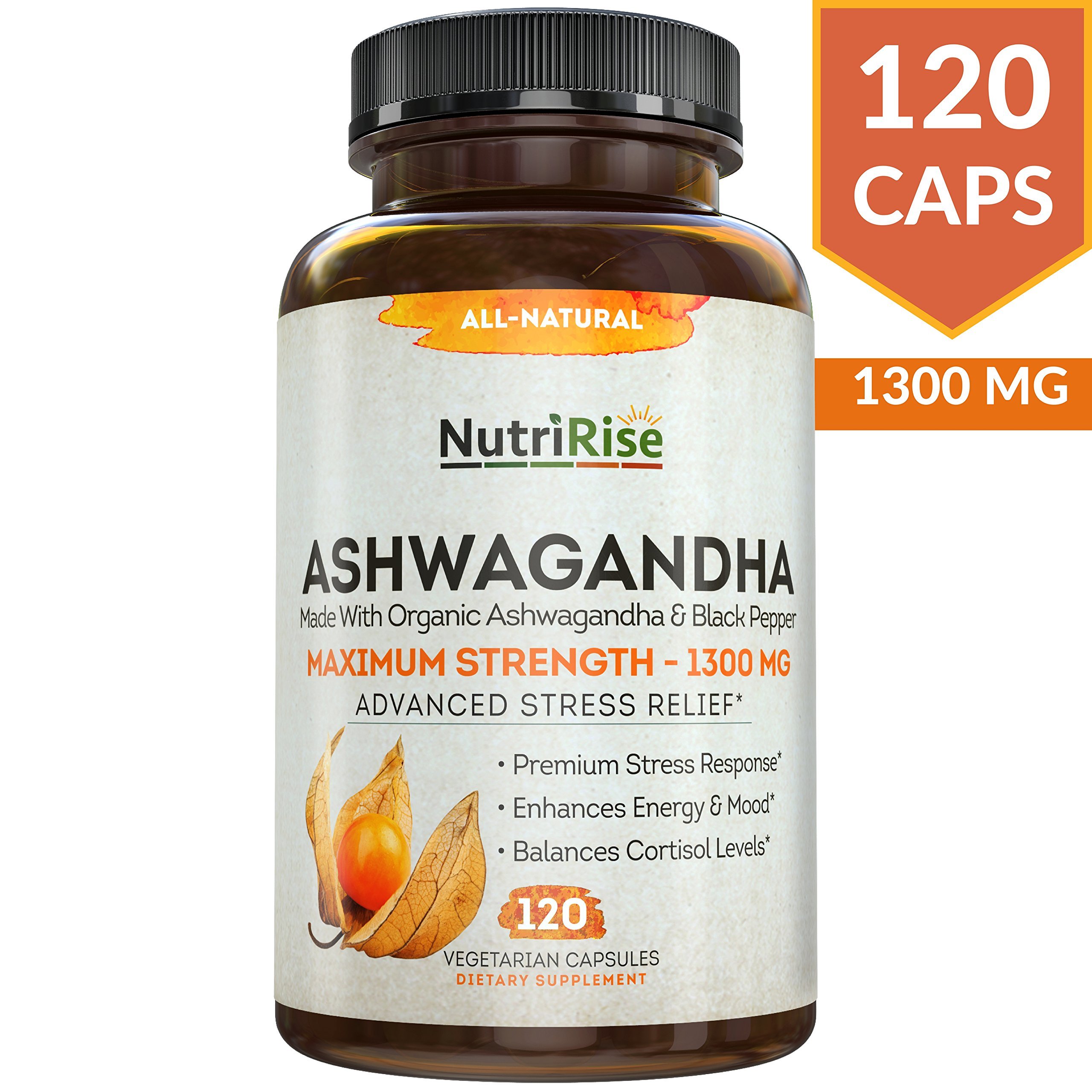 Ashwagandha 1300mg Made with Organic Ashwagandha Root ...