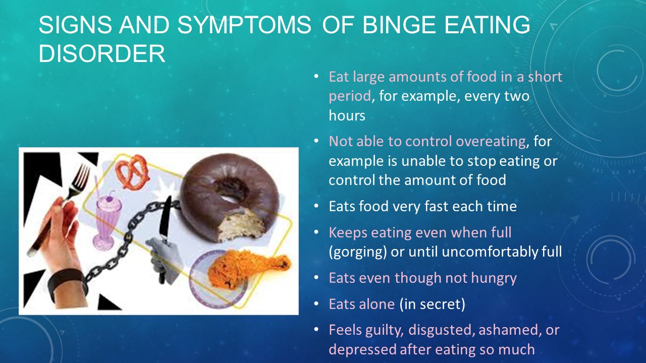 Binge Eating Disorder (BED) : Symptoms and Signs Of Binge ...