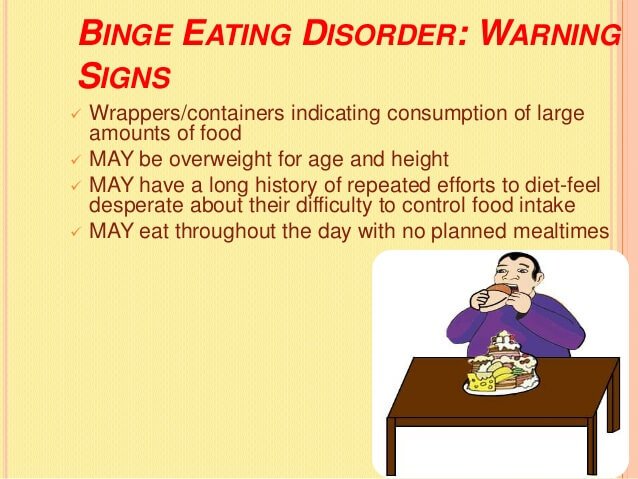 Binge Eating Disorder Symptoms And Characteristics To Be ...