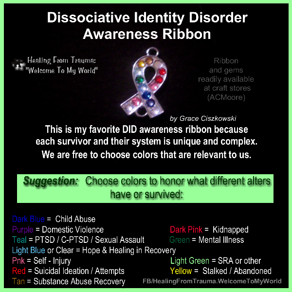 Dissociative Identity Disorder Awareness Ribbon