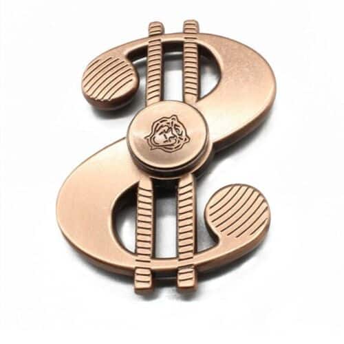 Hand Fidget Spinner Dollar Sign Anxiety Stress Relief Toy Metal EDC ...