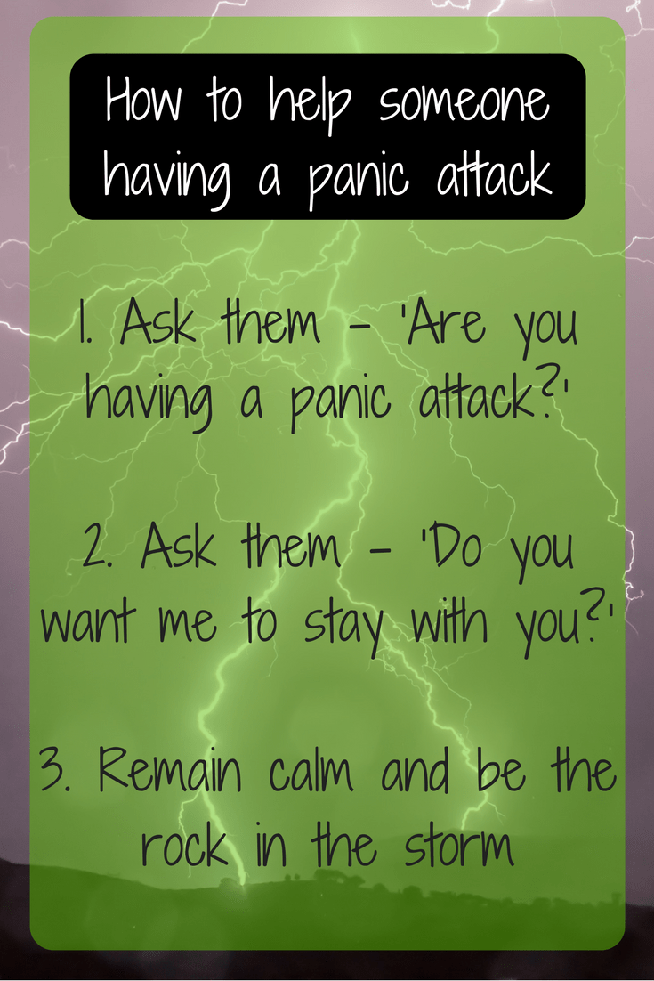 How to help someone having a panic attack