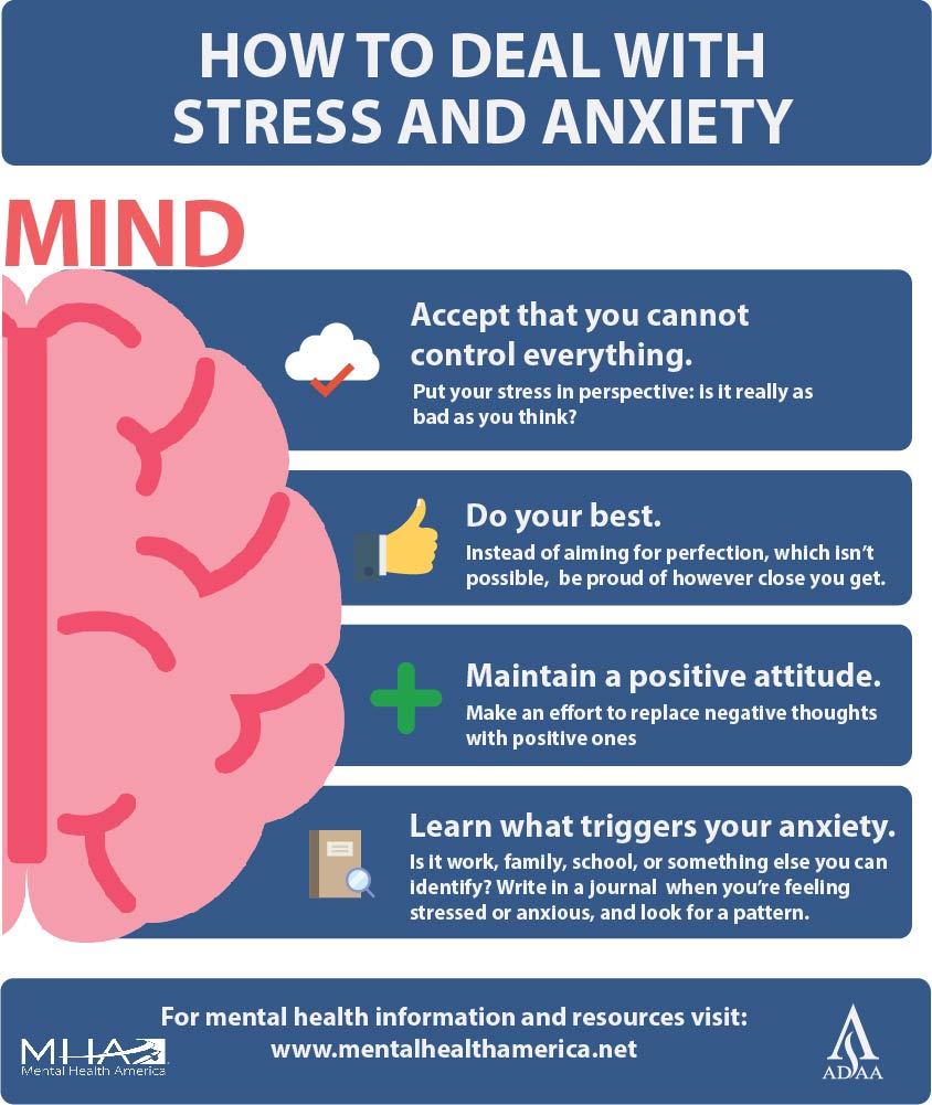 Infographic: How To Deal With Stress and Anxiety