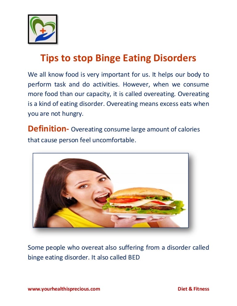 Tips to stop eating disorders